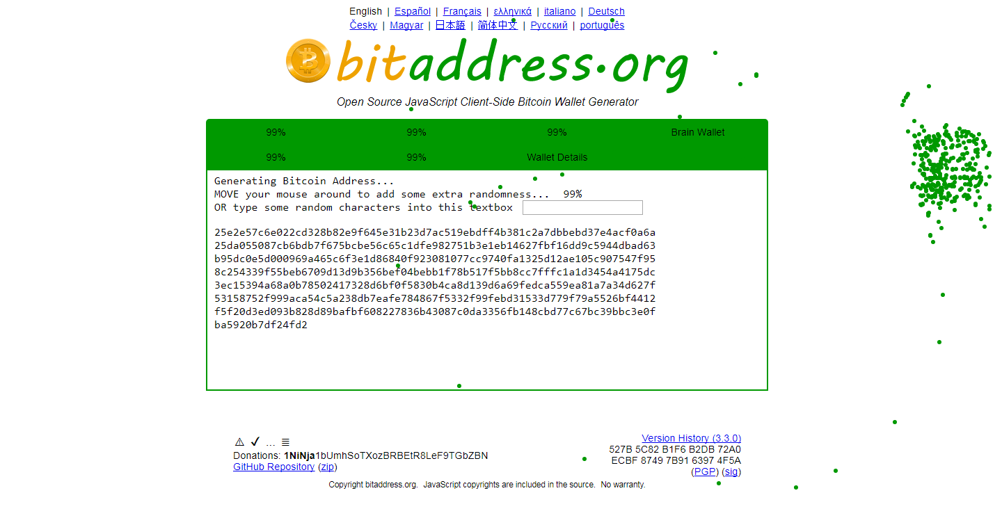 generare un indirizzo bitcoin