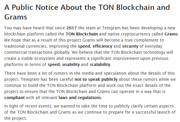 TON Blockchain Post از طریق تلگرام توییتر
