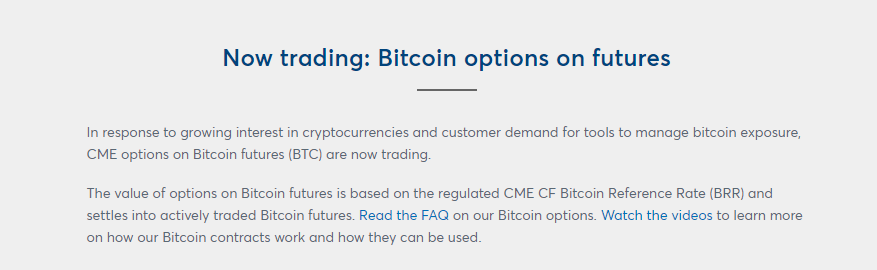 Bitcoin Berjangka melalui CME